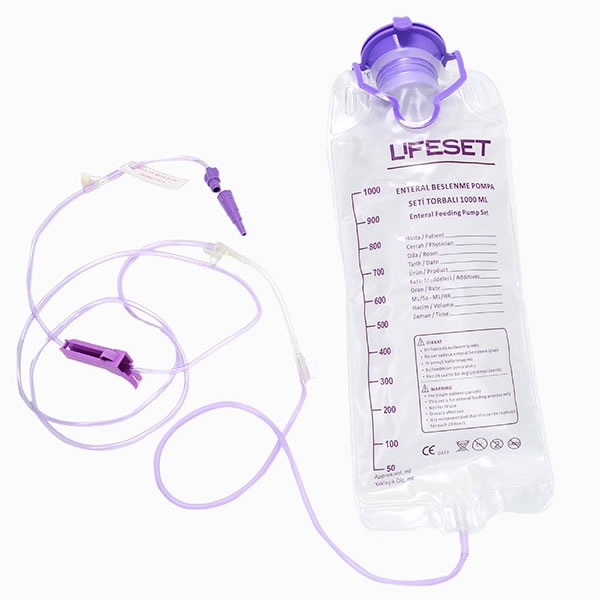 Lifeset Enteral Nutrition Pump Set Single with Bag